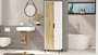 Hanah Home Armario Multiusos Dy1-Wk Nogal y Blanco